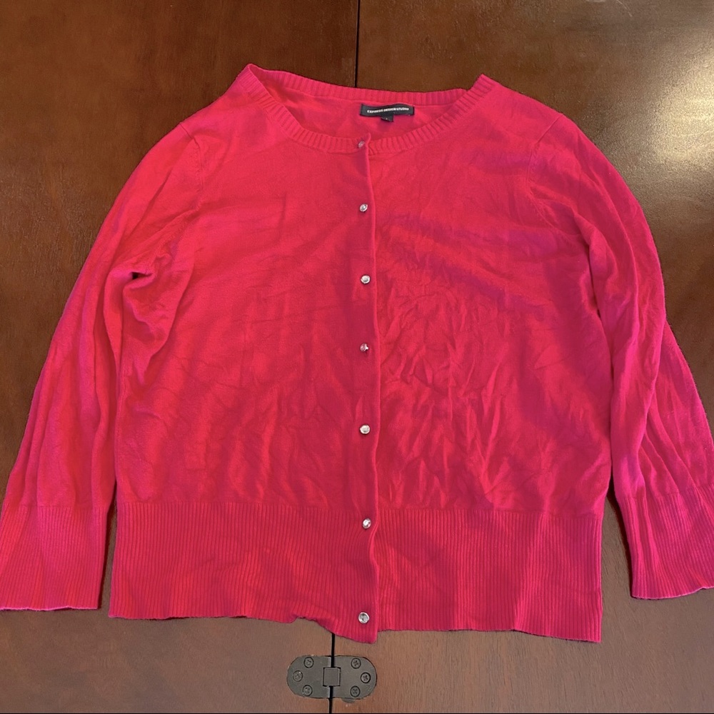 Women’s The Limited pink button down cardigan